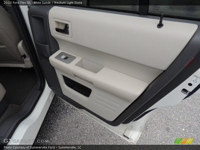 White Suede / Medium Light Stone 2010 Ford Flex SE