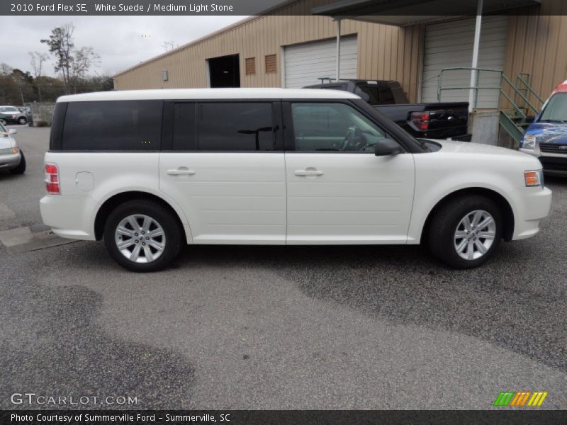 White Suede / Medium Light Stone 2010 Ford Flex SE