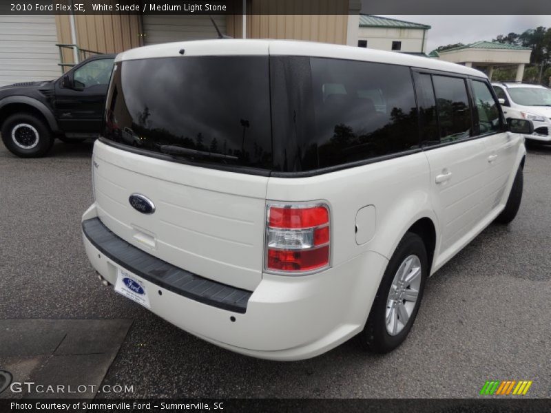 White Suede / Medium Light Stone 2010 Ford Flex SE