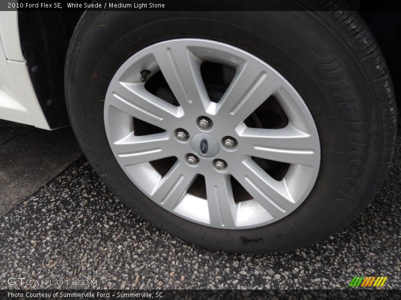 White Suede / Medium Light Stone 2010 Ford Flex SE