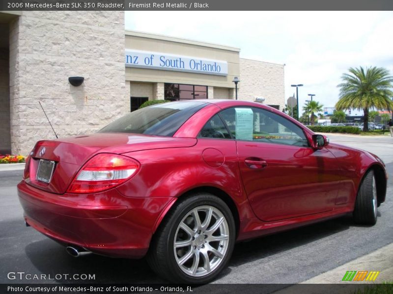 Firemist Red Metallic / Black 2006 Mercedes-Benz SLK 350 Roadster