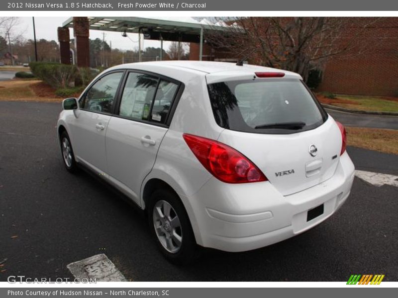Fresh Powder White / Charcoal 2012 Nissan Versa 1.8 S Hatchback