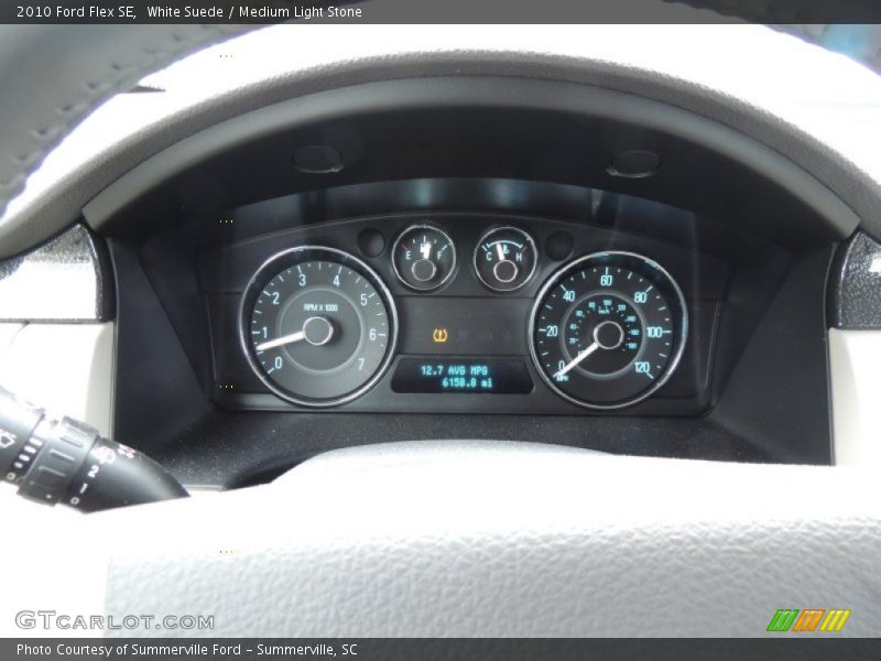 White Suede / Medium Light Stone 2010 Ford Flex SE