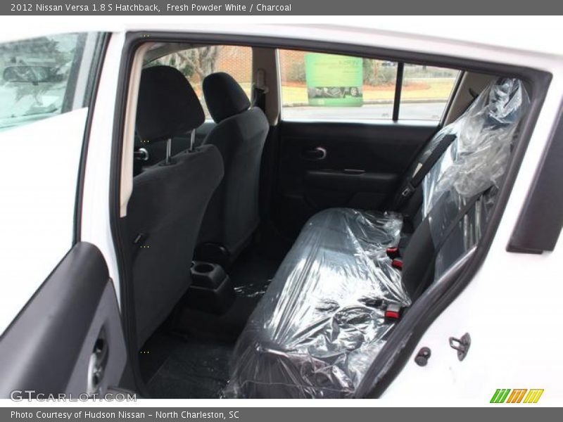 Fresh Powder White / Charcoal 2012 Nissan Versa 1.8 S Hatchback