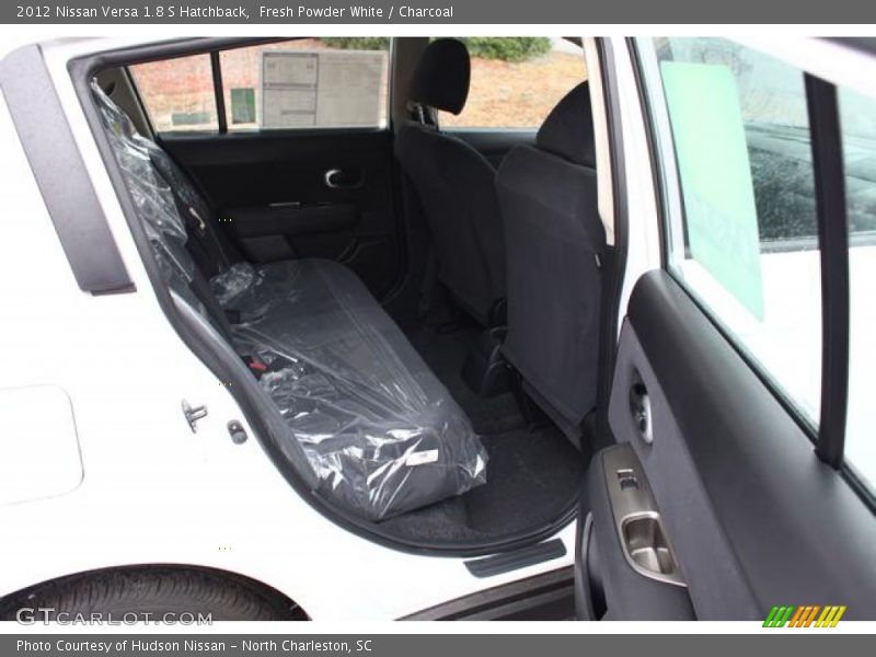 Fresh Powder White / Charcoal 2012 Nissan Versa 1.8 S Hatchback