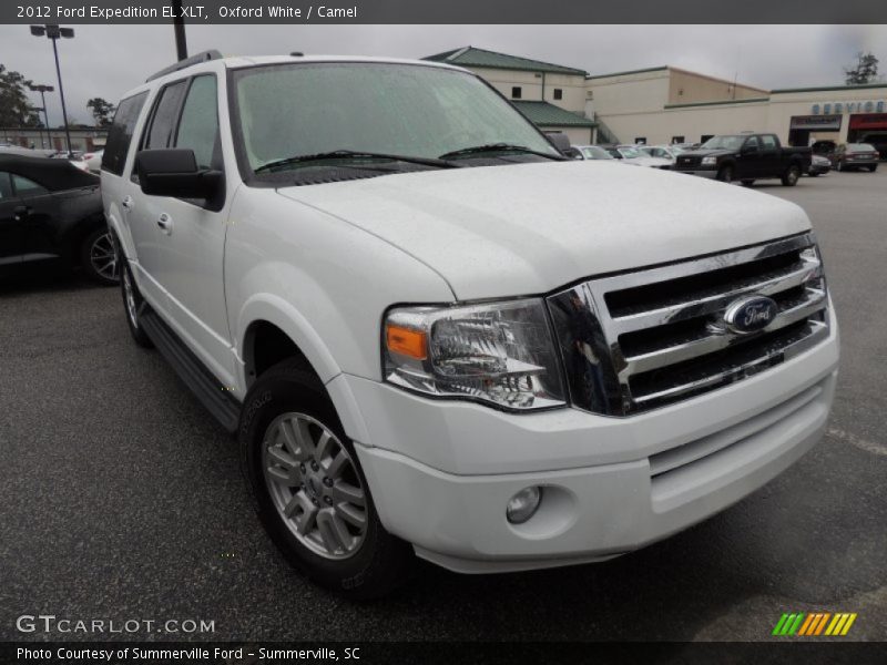 Oxford White / Camel 2012 Ford Expedition EL XLT