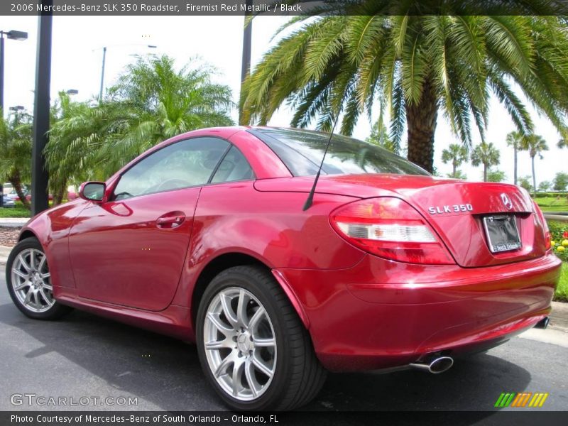 Firemist Red Metallic / Black 2006 Mercedes-Benz SLK 350 Roadster
