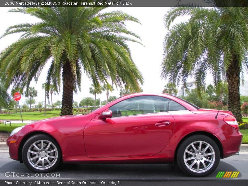 Firemist Red Metallic / Black 2006 Mercedes-Benz SLK 350 Roadster