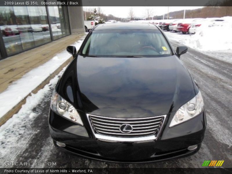 Obsidian Black / Black 2009 Lexus ES 350