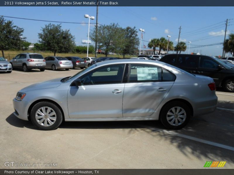 Reflex Silver Metallic / Titan Black 2013 Volkswagen Jetta S Sedan