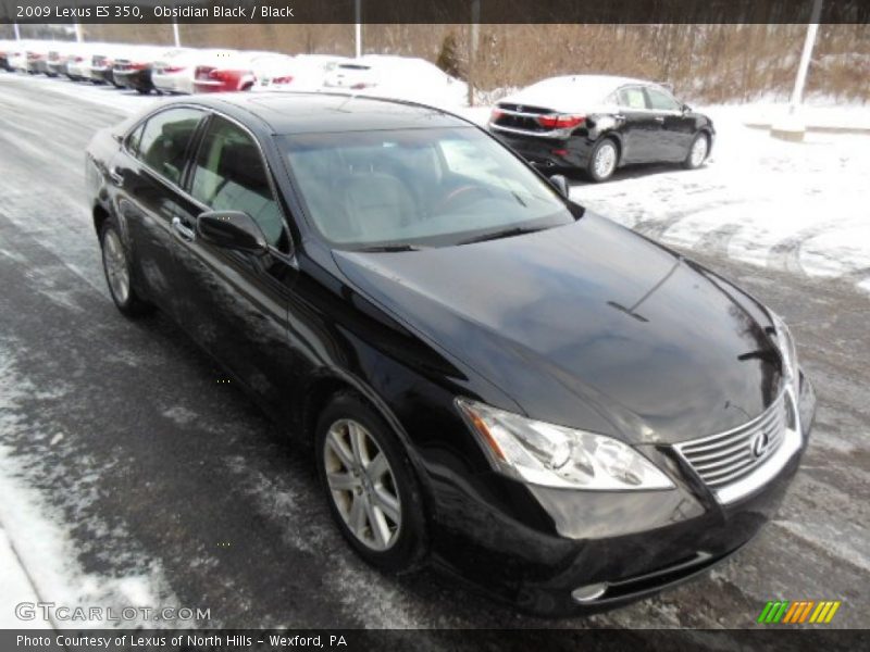 Obsidian Black / Black 2009 Lexus ES 350