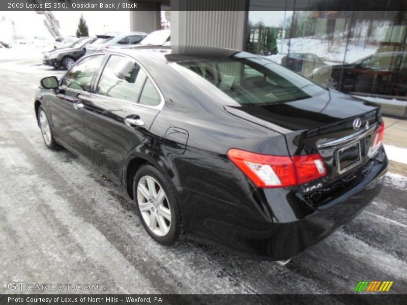 Obsidian Black / Black 2009 Lexus ES 350