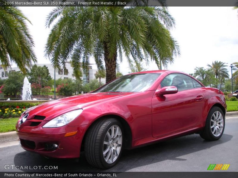 Firemist Red Metallic / Black 2006 Mercedes-Benz SLK 350 Roadster