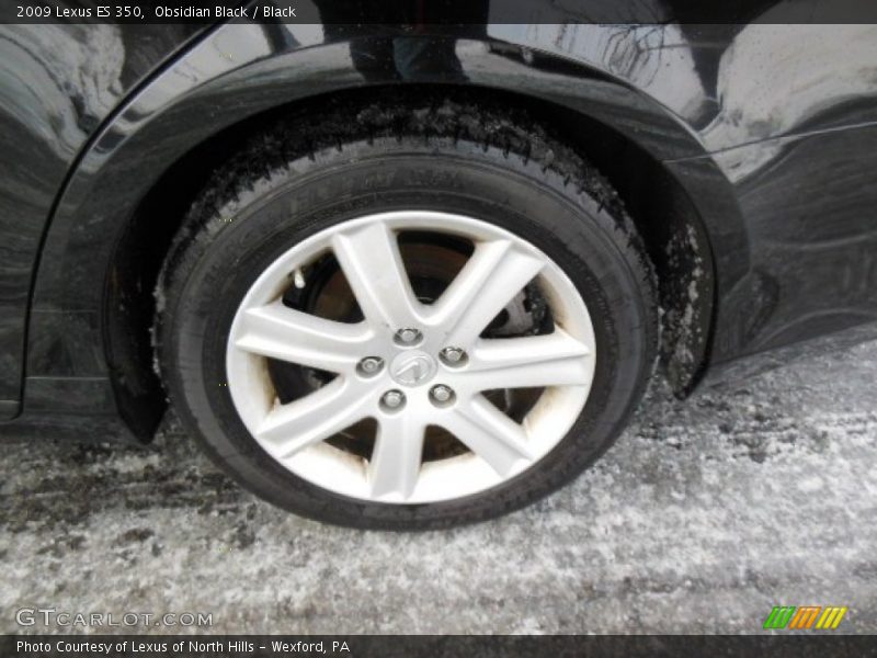Obsidian Black / Black 2009 Lexus ES 350