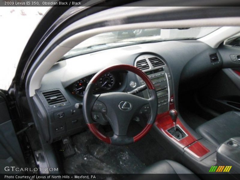 Obsidian Black / Black 2009 Lexus ES 350