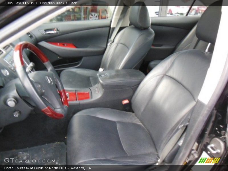 Obsidian Black / Black 2009 Lexus ES 350
