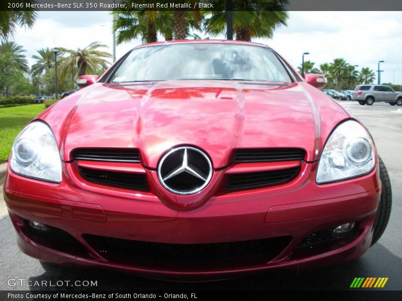 Firemist Red Metallic / Black 2006 Mercedes-Benz SLK 350 Roadster