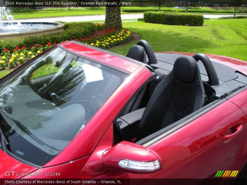 Firemist Red Metallic / Black 2006 Mercedes-Benz SLK 350 Roadster