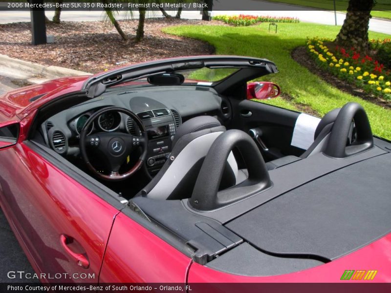 Firemist Red Metallic / Black 2006 Mercedes-Benz SLK 350 Roadster