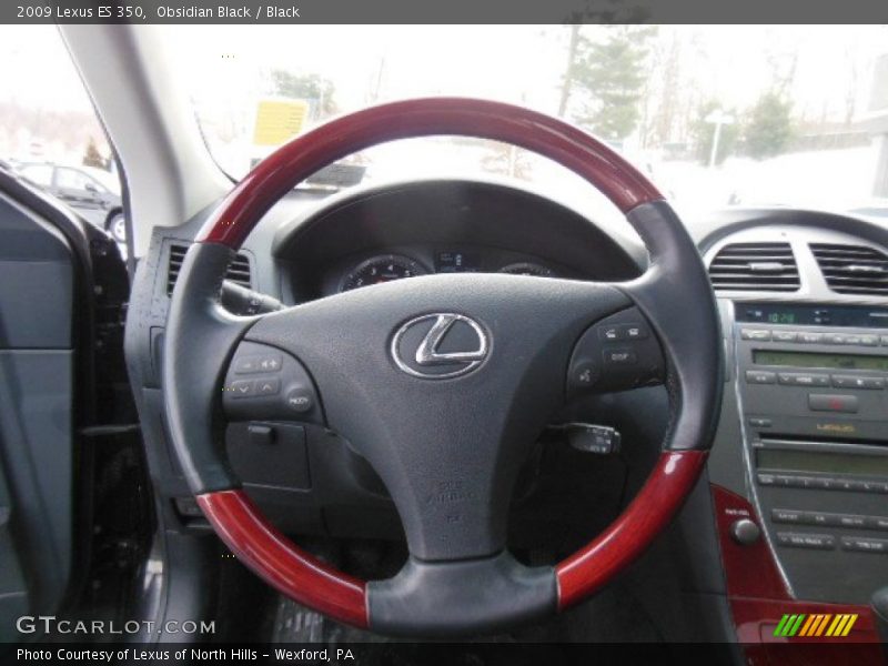 Obsidian Black / Black 2009 Lexus ES 350