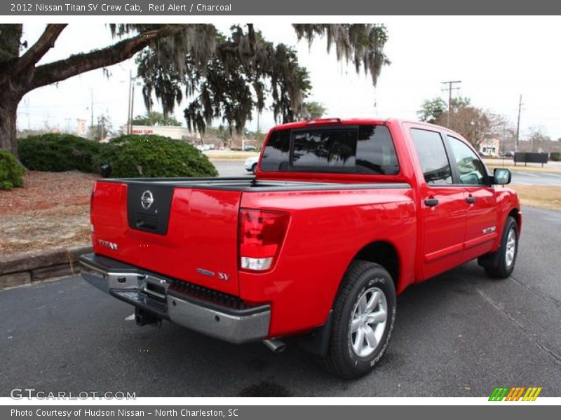 Red Alert / Charcoal 2012 Nissan Titan SV Crew Cab