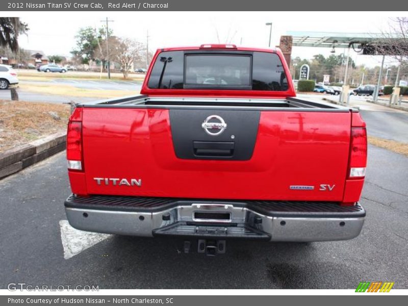 Red Alert / Charcoal 2012 Nissan Titan SV Crew Cab
