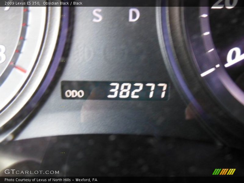 Obsidian Black / Black 2009 Lexus ES 350