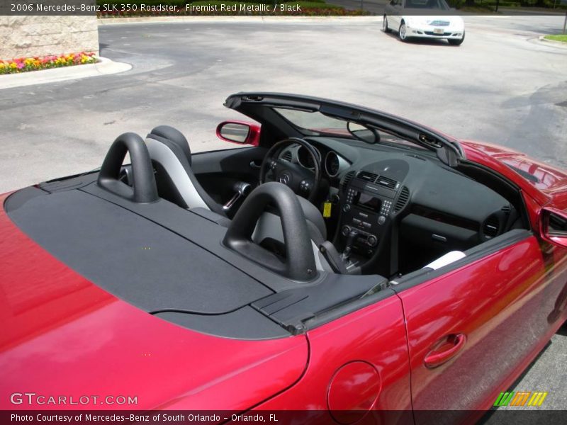 Firemist Red Metallic / Black 2006 Mercedes-Benz SLK 350 Roadster