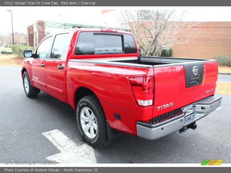 Red Alert / Charcoal 2012 Nissan Titan SV Crew Cab