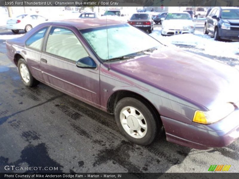 Chameleon Blue Metallic / Opal Gray 1995 Ford Thunderbird LX