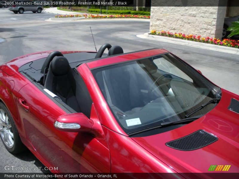 Firemist Red Metallic / Black 2006 Mercedes-Benz SLK 350 Roadster