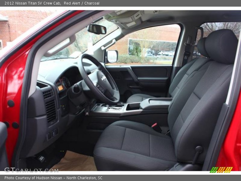 Red Alert / Charcoal 2012 Nissan Titan SV Crew Cab