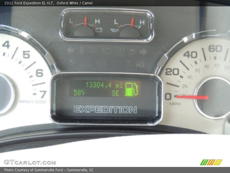 Oxford White / Camel 2012 Ford Expedition EL XLT