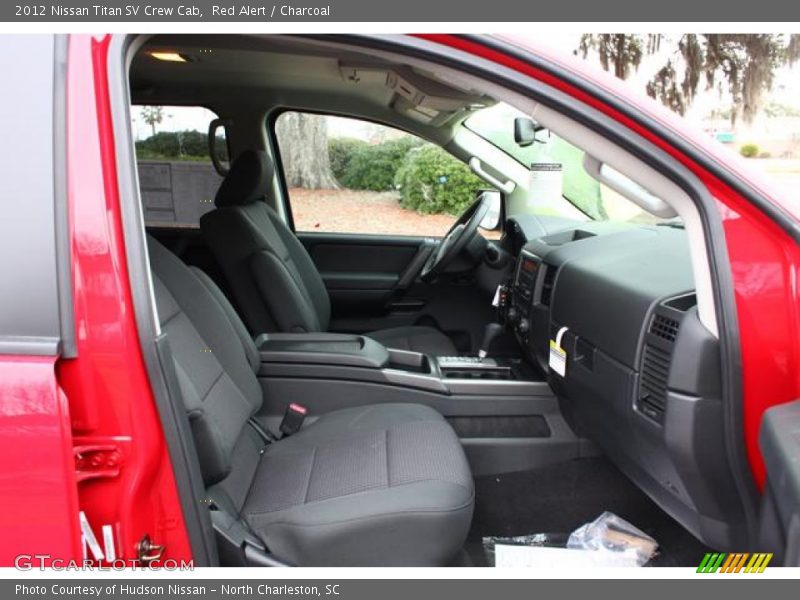 Red Alert / Charcoal 2012 Nissan Titan SV Crew Cab