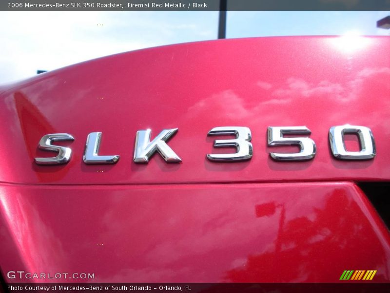 Firemist Red Metallic / Black 2006 Mercedes-Benz SLK 350 Roadster