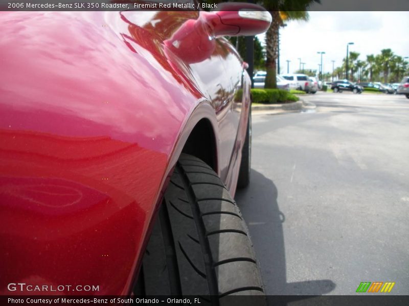 Firemist Red Metallic / Black 2006 Mercedes-Benz SLK 350 Roadster