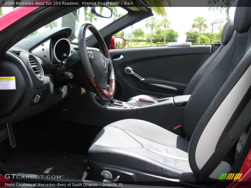 Firemist Red Metallic / Black 2006 Mercedes-Benz SLK 350 Roadster