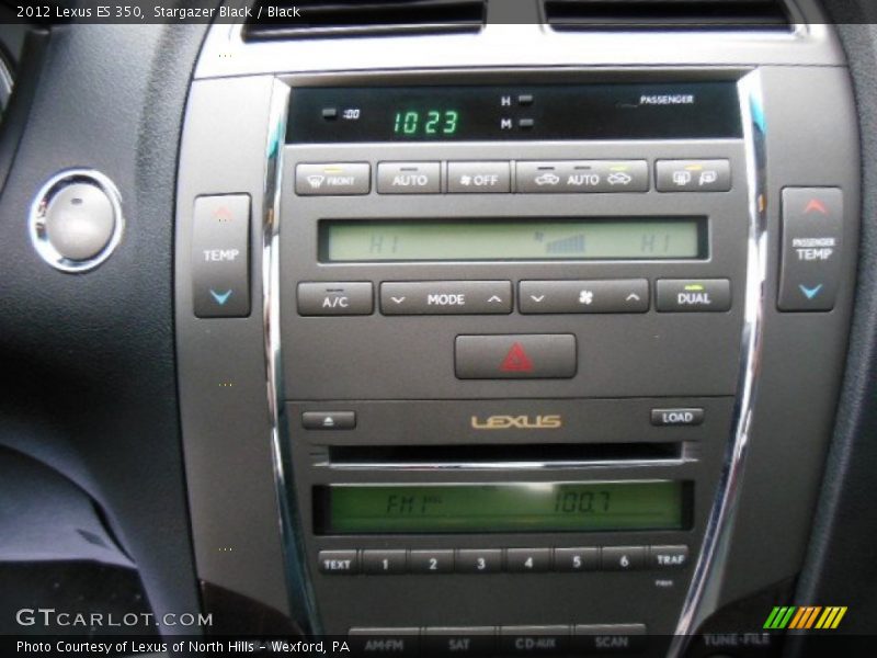 Stargazer Black / Black 2012 Lexus ES 350