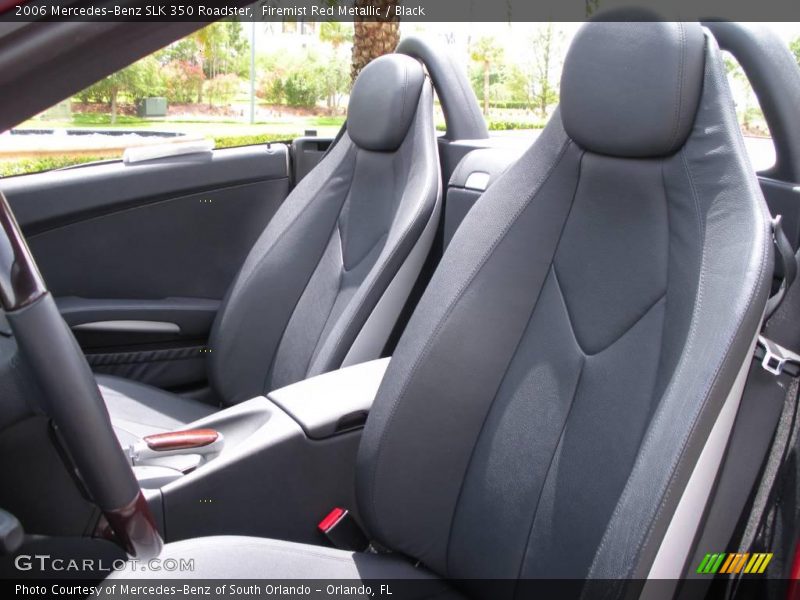 Firemist Red Metallic / Black 2006 Mercedes-Benz SLK 350 Roadster