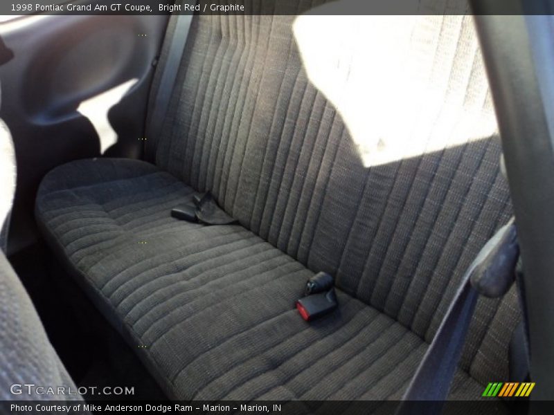 Rear Seat of 1998 Grand Am GT Coupe