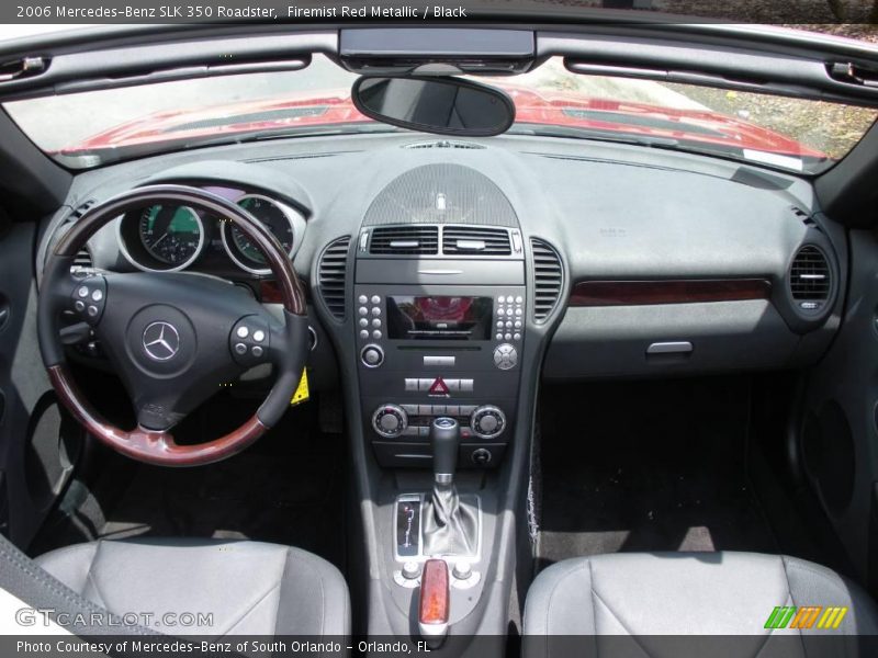 Firemist Red Metallic / Black 2006 Mercedes-Benz SLK 350 Roadster