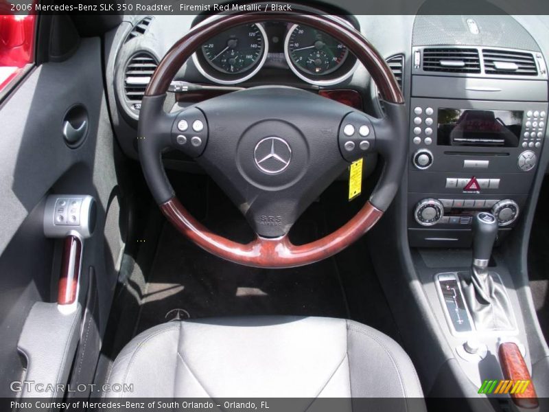 Firemist Red Metallic / Black 2006 Mercedes-Benz SLK 350 Roadster
