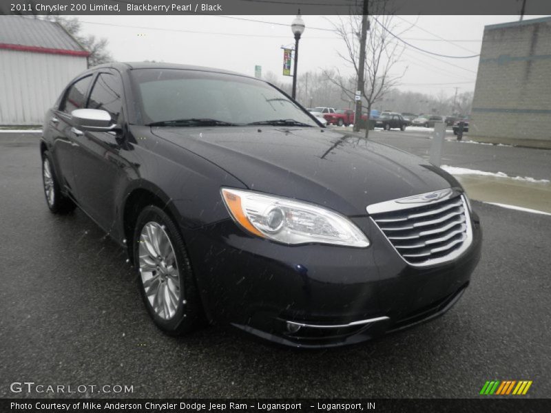 Blackberry Pearl / Black 2011 Chrysler 200 Limited