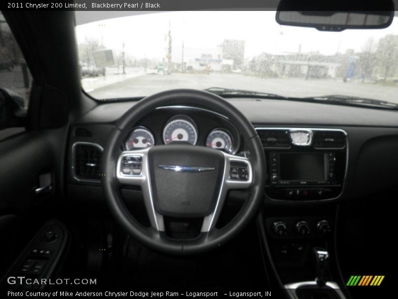 Blackberry Pearl / Black 2011 Chrysler 200 Limited