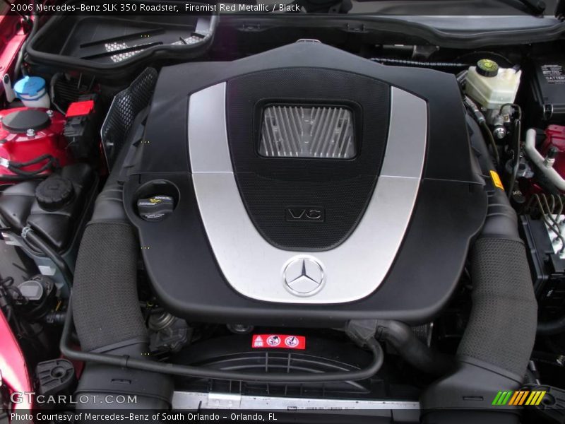 Firemist Red Metallic / Black 2006 Mercedes-Benz SLK 350 Roadster