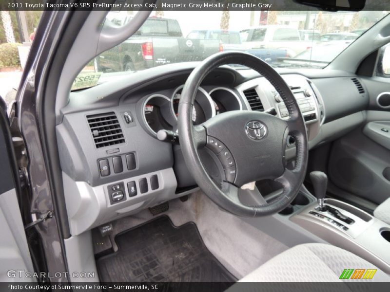 Magnetic Gray Metallic / Graphite Gray 2011 Toyota Tacoma V6 SR5 PreRunner Access Cab