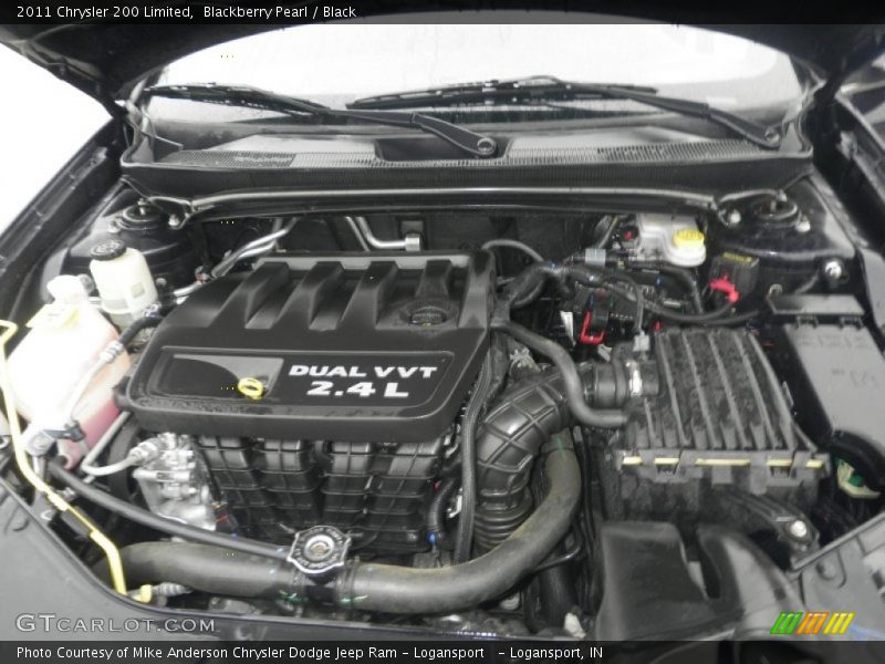 Blackberry Pearl / Black 2011 Chrysler 200 Limited