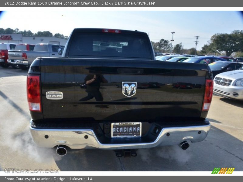 Black / Dark Slate Gray/Russet 2012 Dodge Ram 1500 Laramie Longhorn Crew Cab
