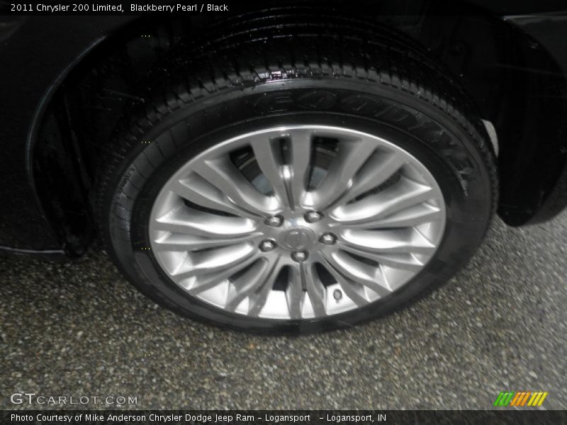 Blackberry Pearl / Black 2011 Chrysler 200 Limited