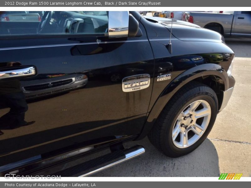 Black / Dark Slate Gray/Russet 2012 Dodge Ram 1500 Laramie Longhorn Crew Cab